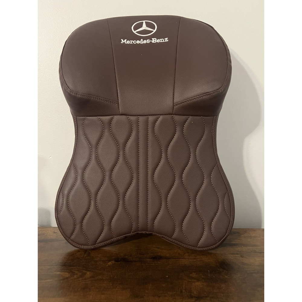 Mercedes-Benz Brown Quilted Lumbar Seat Cushion OEM Interior Comfort Support